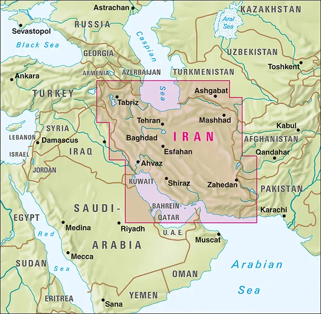 Bild: 9783865740489 | Nelles Map Iran | (Land-)Karte | Mehrfarbendruck. Gefalzt | Deutsch