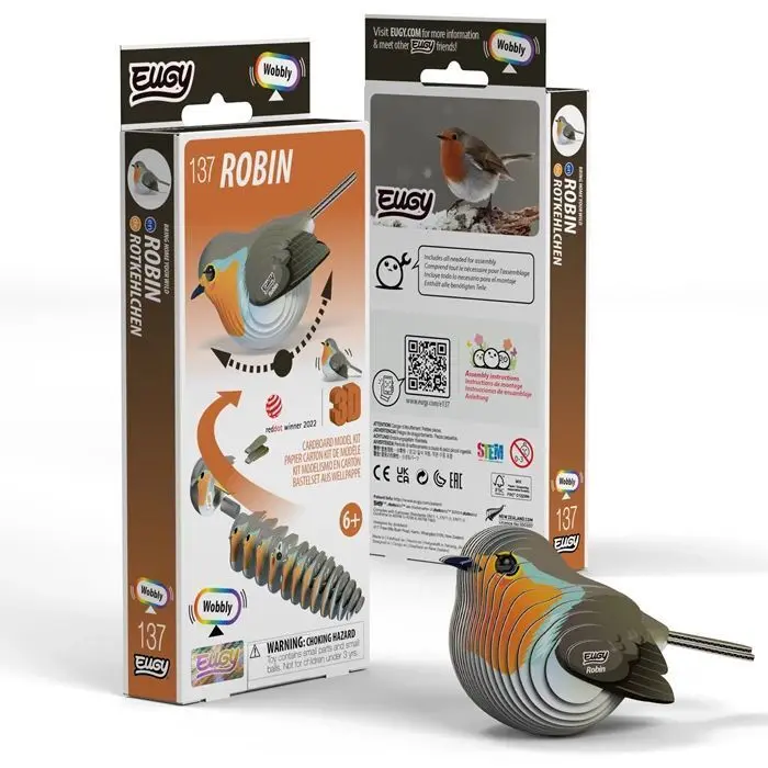 Cover: 9421036940589 | EUGY - 3D Bastelset Rotkehlchen | Kit (Bastelset) | In Karton | 650137
