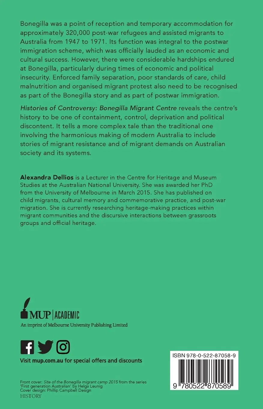 Rückseite: 9780522870589 | Histories of Controversy | Bonegilla Migrant Centre | Dellios | Buch
