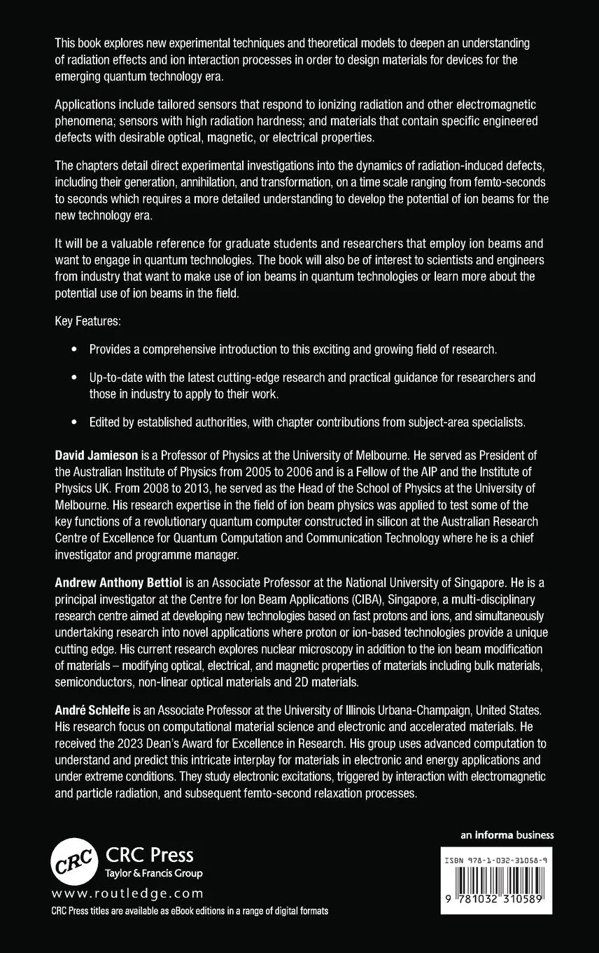 Rückseite: 9781032310589 | Applications of Accelerators in the Quantum Technology Era | Buch