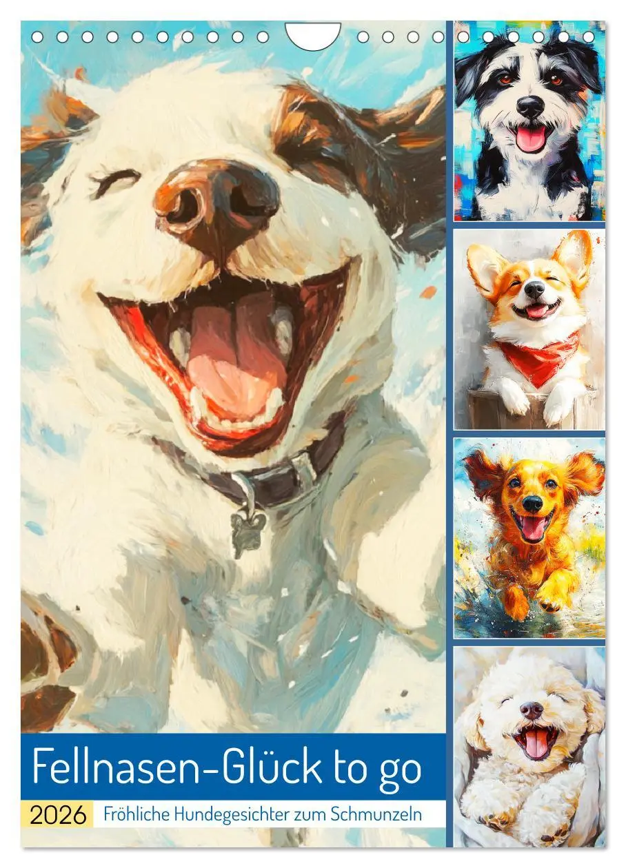 Cover: 9783457300589 | Fellnasen-Glück to go. Fröhliche Hundegesichter zum Schmunzeln...