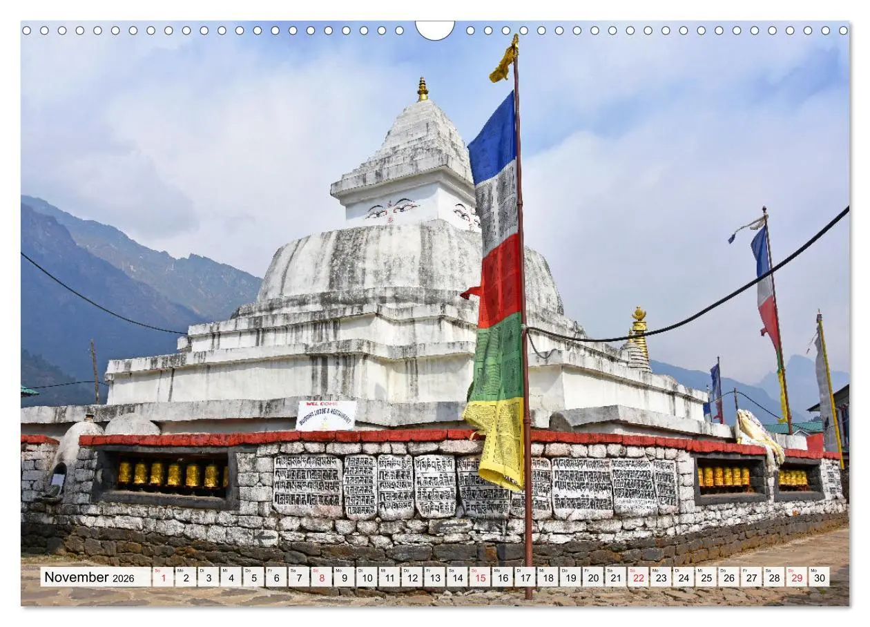 Bild: 9783457780589 | BUDDHISMUS in NEPAL (Wandkalender 2026 DIN A3 quer), CALVENDO...