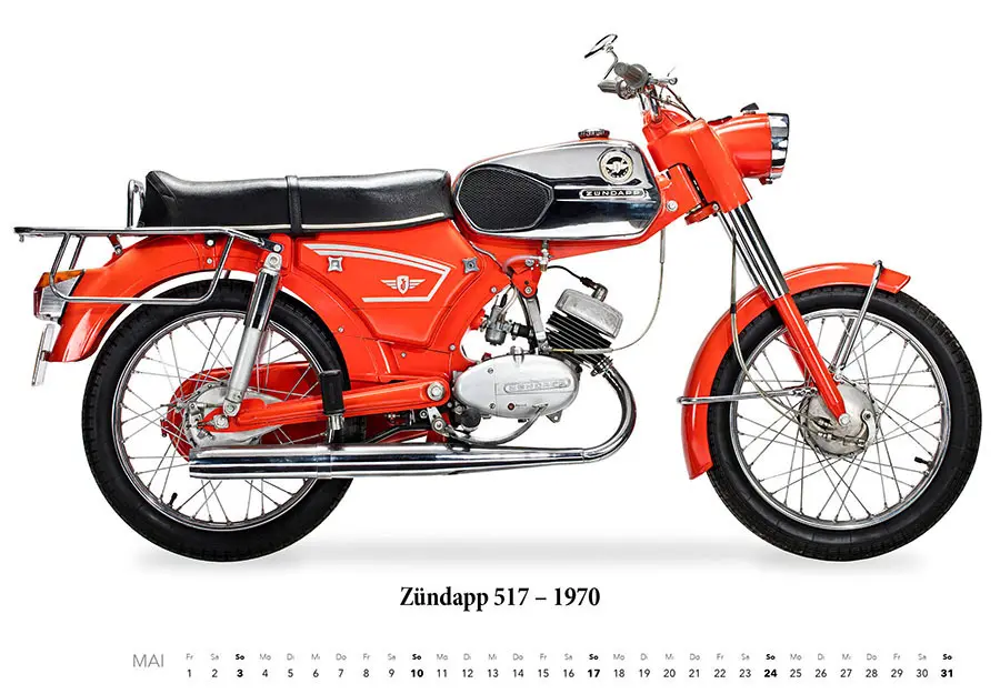Bild: 9783690190589 | Zündapp Kalender 2026 | Motorrad Kalender | Kalender | 14 S. | Deutsch
