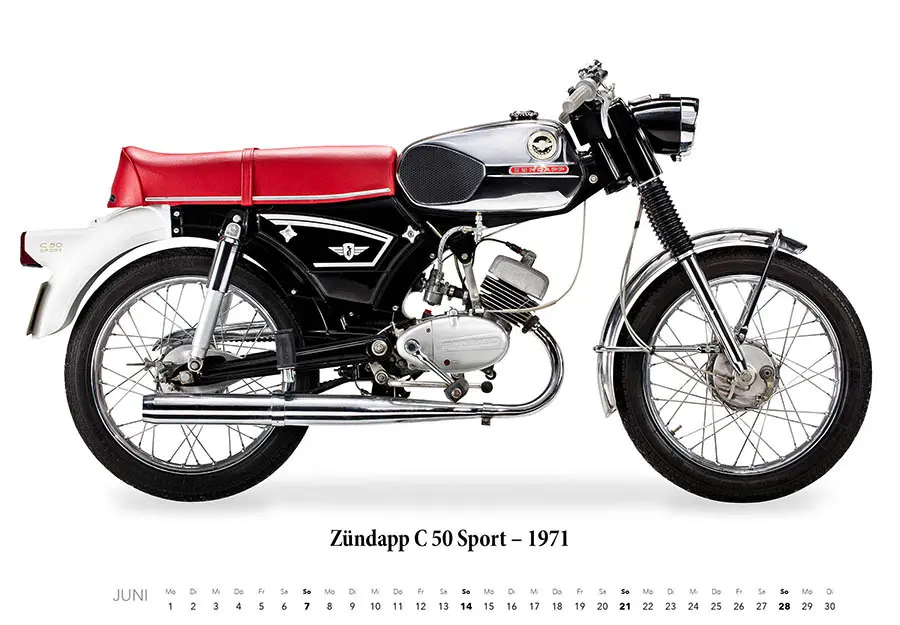 Bild: 9783690190589 | Zündapp Kalender 2026 | Motorrad Kalender | Kalender | 14 S. | Deutsch