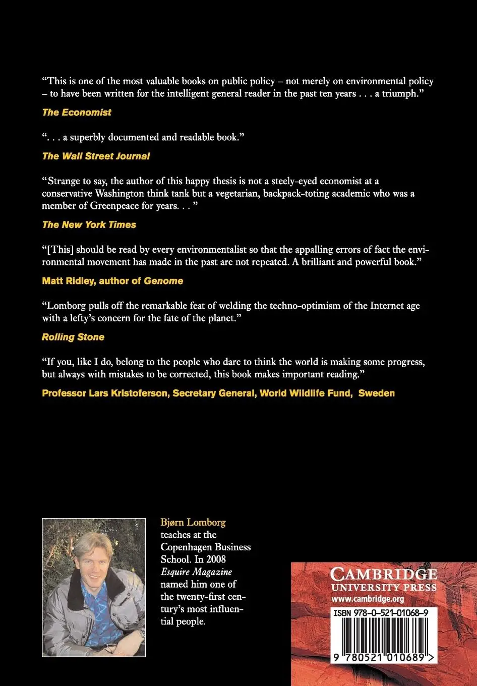 Rückseite: 9780521010689 | The Skeptical Environmentalist | Bjørn Lomborg | Taschenbuch | XXIII