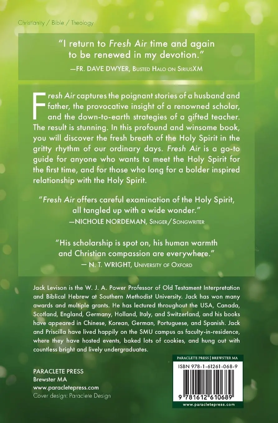 Rückseite: 9781612610689 | Fresh Air | The Holy Spirit for an Inspired Life | Jack Levison | Buch