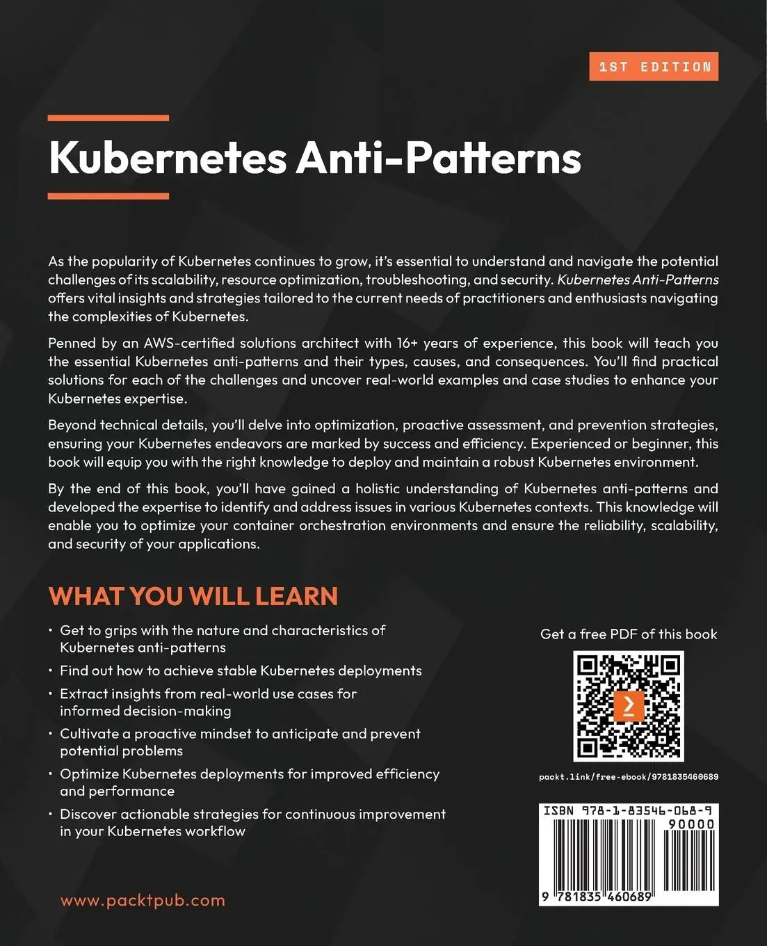 Rückseite: 9781835460689 | Kubernetes Anti-Patterns | Govardhana Miriyala Kannaiah | Taschenbuch