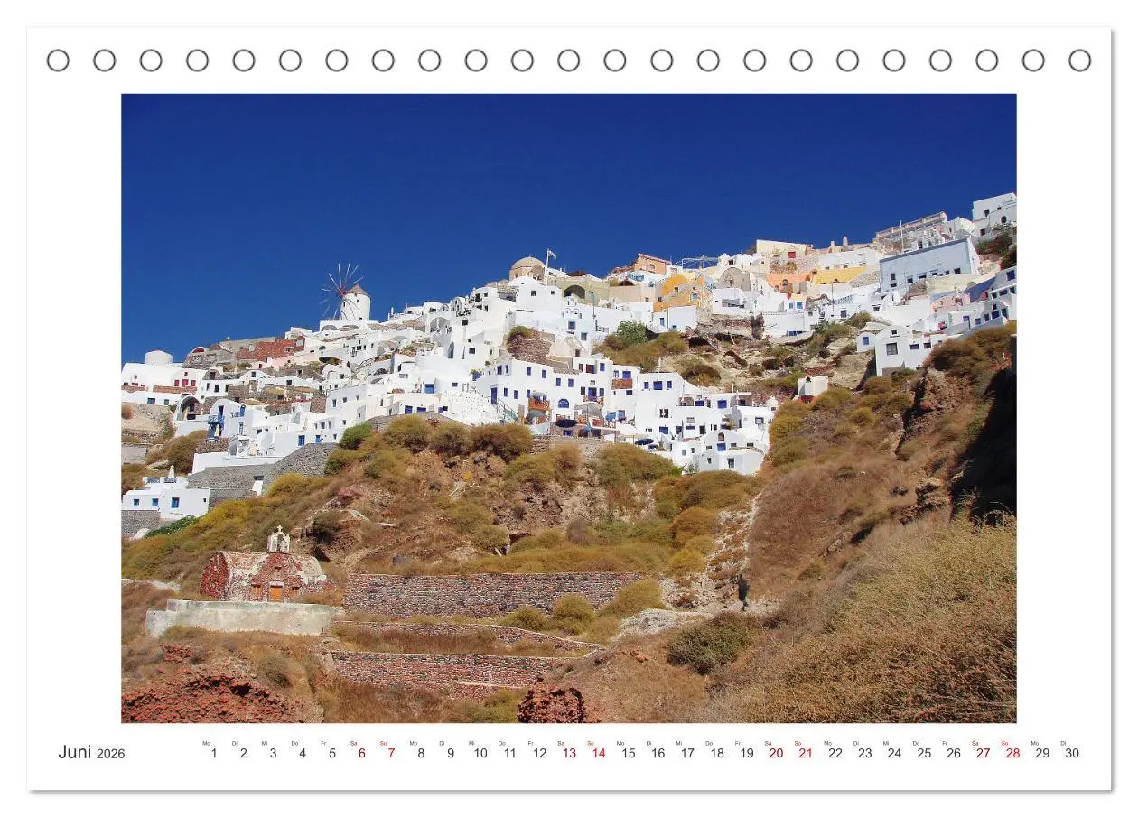 Bild: 9783457600689 | Griechischer Charme (Tischkalender 2026 DIN A5 quer), CALVENDO...