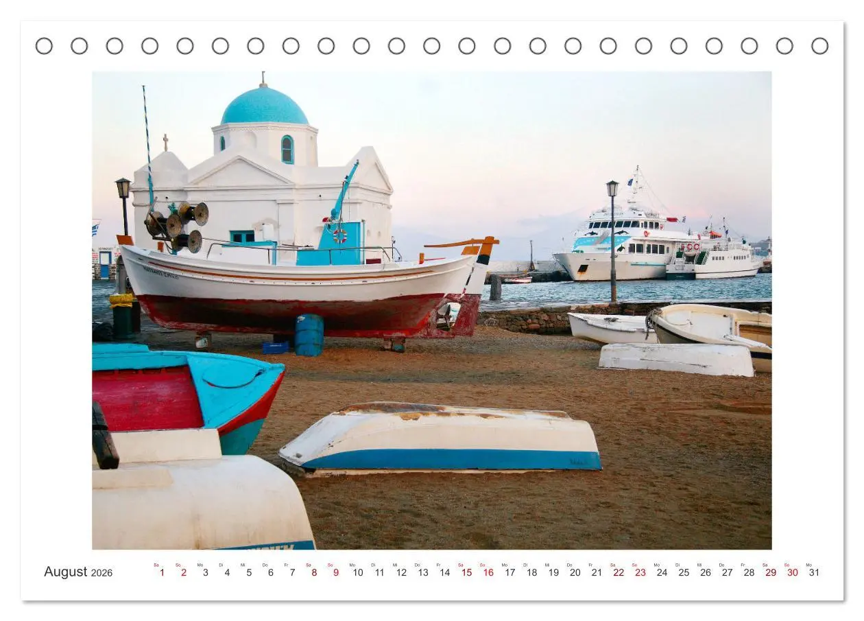 Bild: 9783457600689 | Griechischer Charme (Tischkalender 2026 DIN A5 quer), CALVENDO...