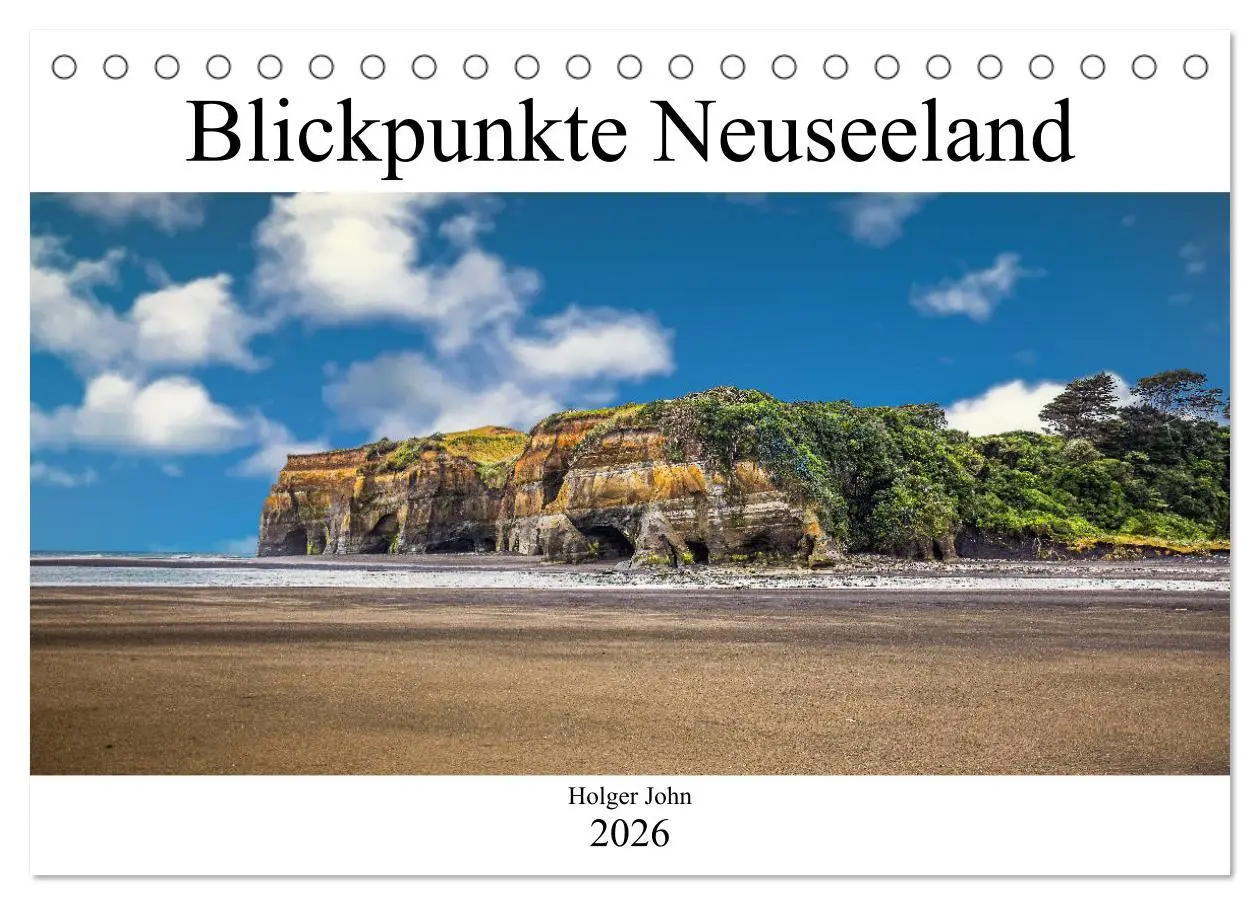 Cover: 9783457770689 | Blickpunkte Neuseeland (Tischkalender 2026 DIN A5 quer), CALVENDO...