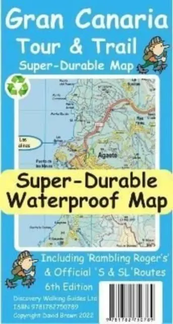 Cover: 9781782750789 | Gran Canaria Tour and Trail Map | David Brawn | (Land-)Karte | 2022