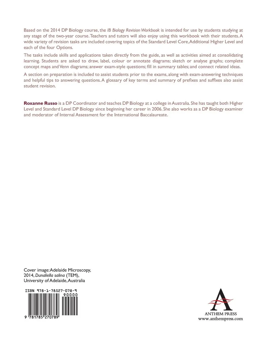Rückseite: 9781785270789 | IB Biology Revision Workbook | Roxanne Russo | Taschenbuch | Englisch
