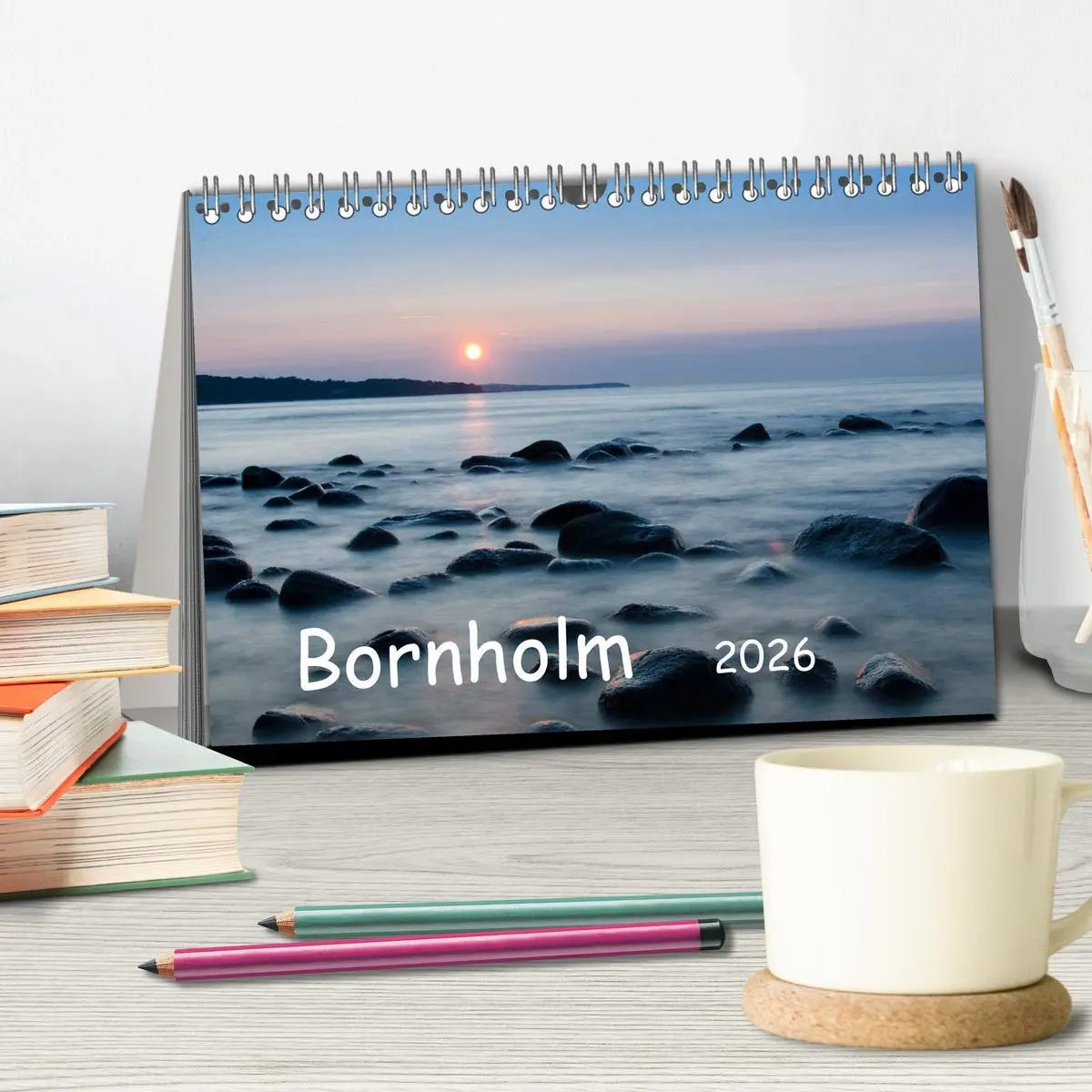 Bild: 9783516160789 | Bornholm (Tischkalender 2026 DIN A5 quer), CALVENDO Monatskalender