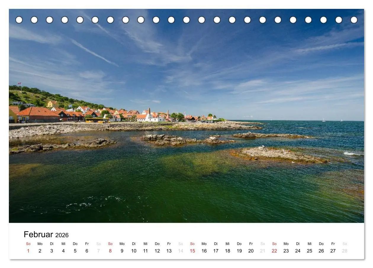 Bild: 9783516160789 | Bornholm (Tischkalender 2026 DIN A5 quer), CALVENDO Monatskalender