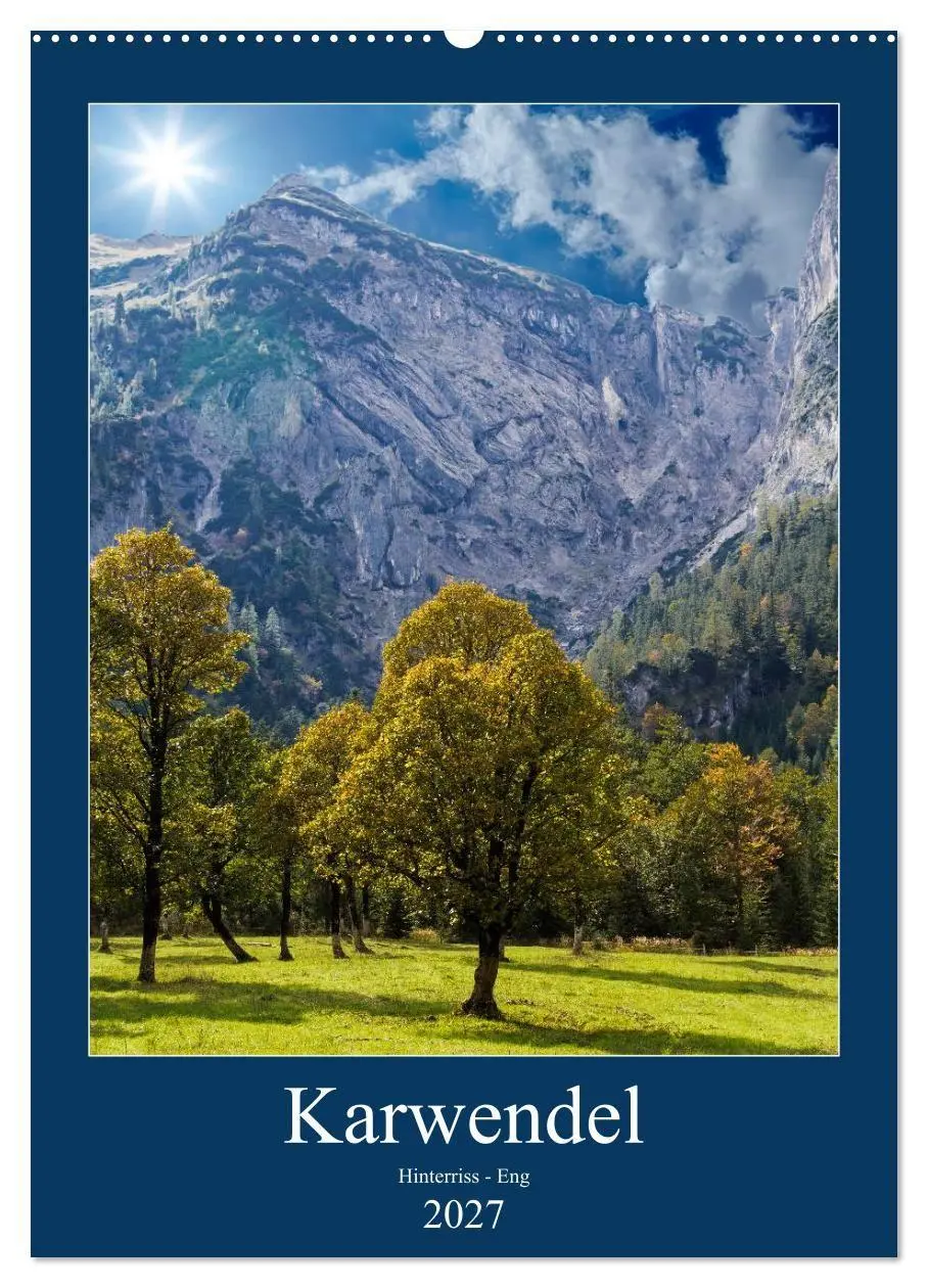Cover: 9783594070789 | Karwendel - Hinterriss-Eng (Wandkalender 2027 DIN A2 hoch),...