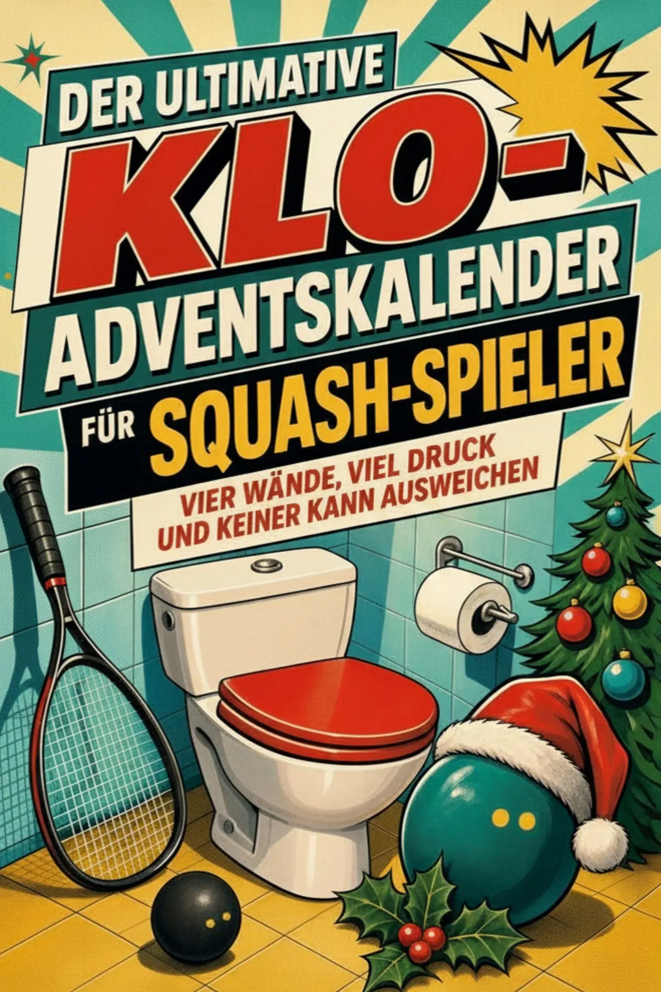 Cover: 9783696110789 | Der ultimative Klo-Adventskalender für Squash-Spieler | Noah Schröder
