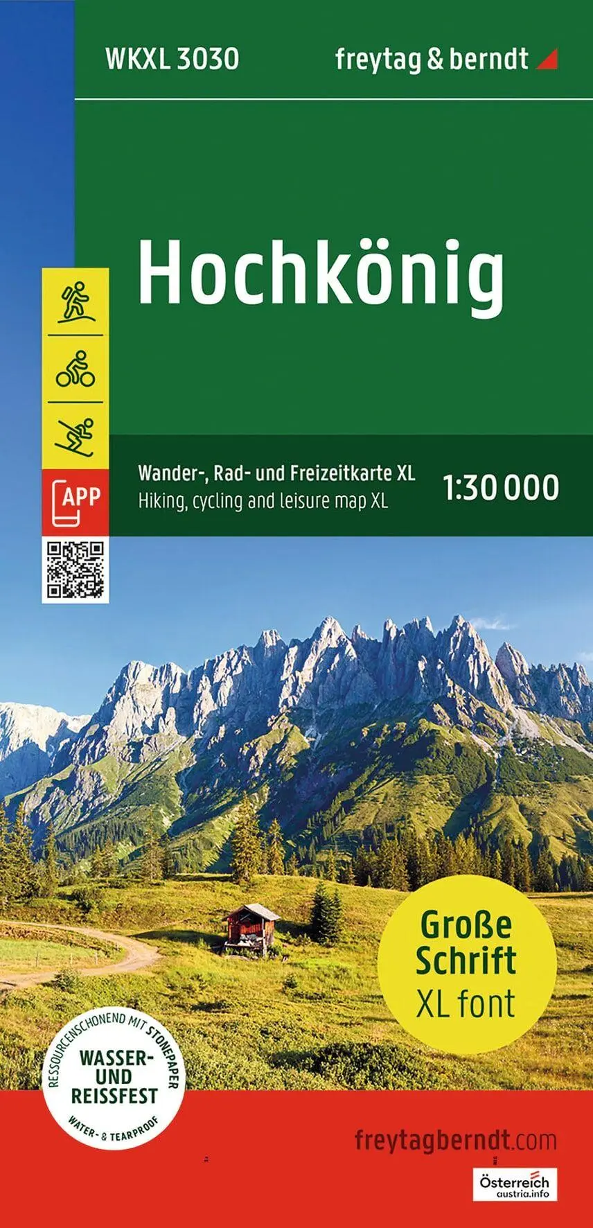 Cover: 9783707920789 | freytag &amp; berndt Wanderkarte WKXL 3030 Hochkönig XL 1:30.000 | Berndt