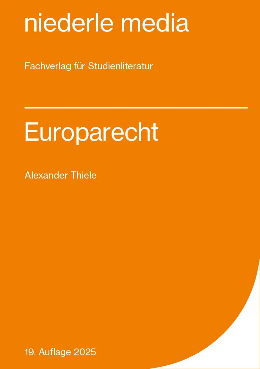 Cover: 9783867240789 | Europarecht | Alexander Thiele | Taschenbuch | 344 S. | Deutsch | 2024