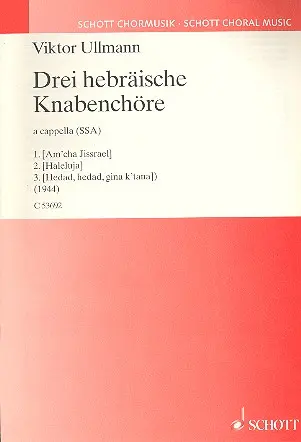 Three Hebrew pieces for boys' choir