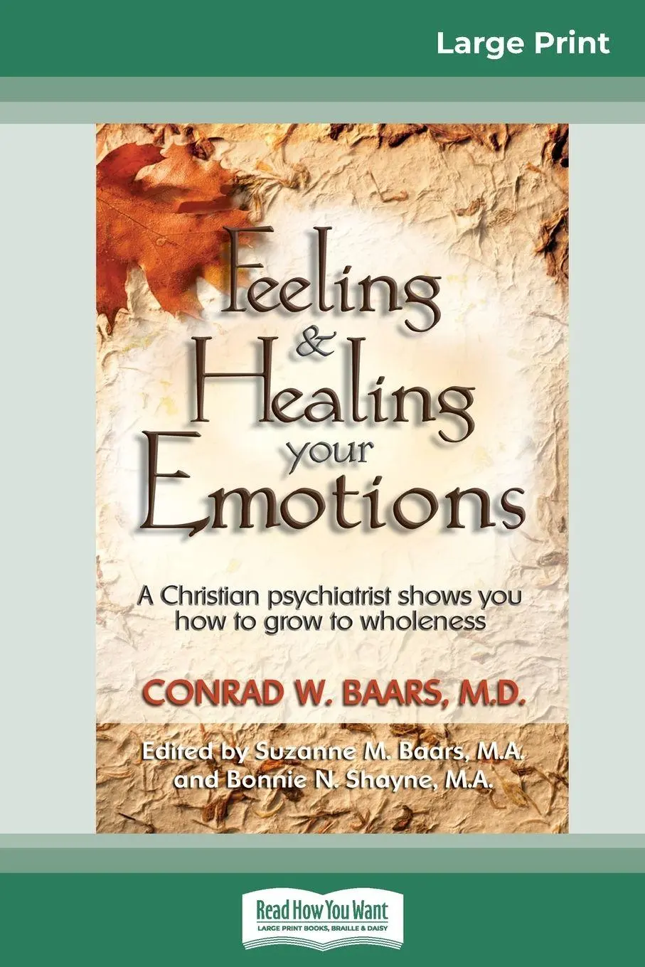 Cover: 9780369320889 | Feeling and Healing Your Emotions | Conrad W. Baars | Taschenbuch