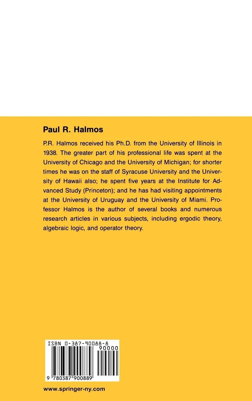 Rückseite: 9780387900889 | Measure Theory | Paul R. Halmos | Buch | xii | Englisch | Springer US