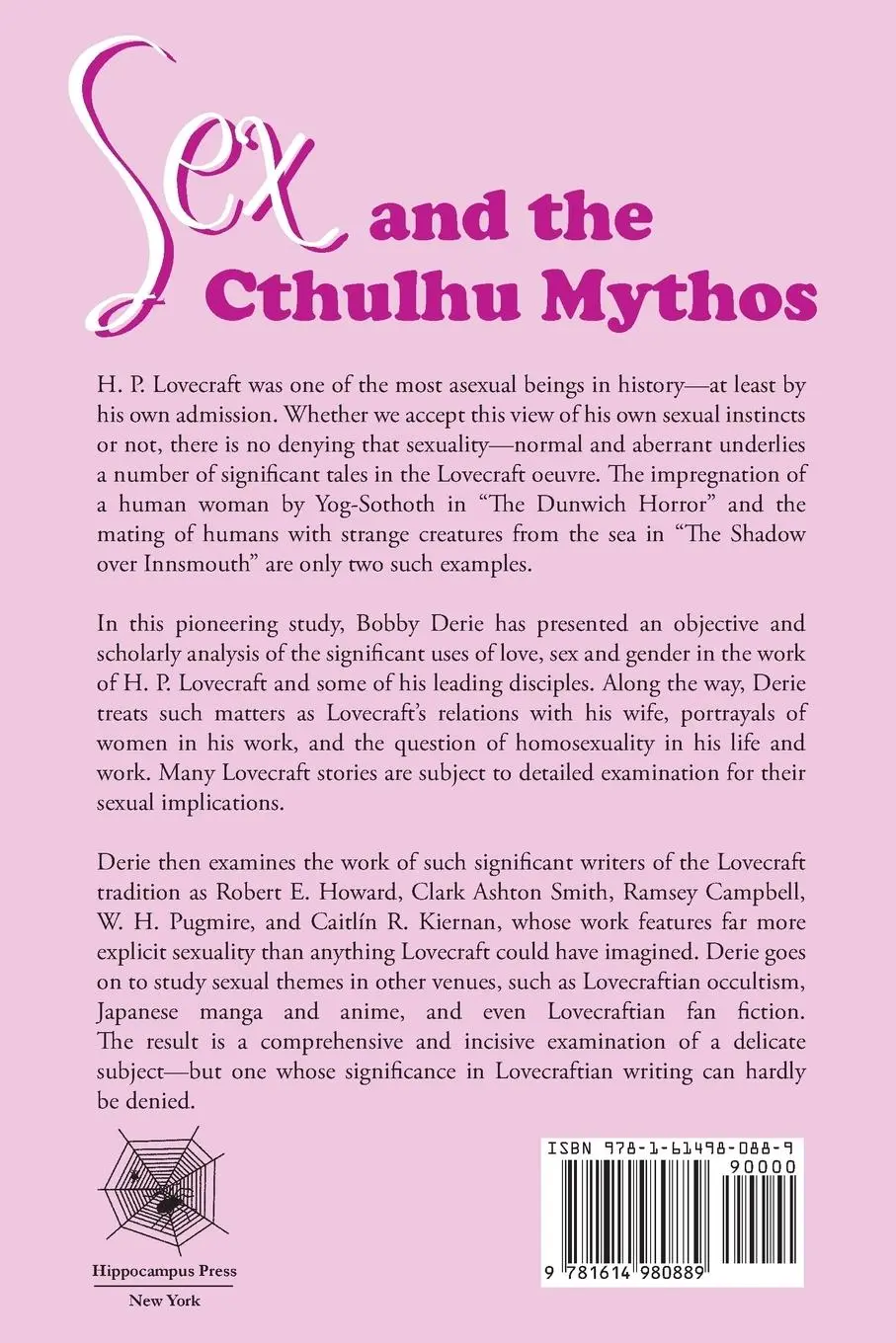 Rückseite: 9781614980889 | Sex and the Cthulhu Mythos | Bobby Derie | Taschenbuch | Englisch