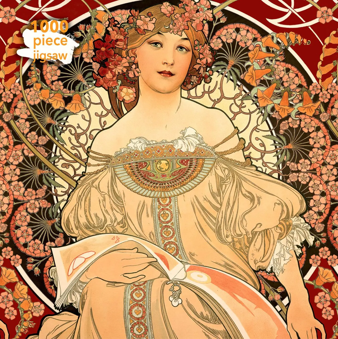 Cover: 9781787550889 | Puzzle - Alphonse Mucha: Träumerei | Flame Tree Publishing | Puzzle