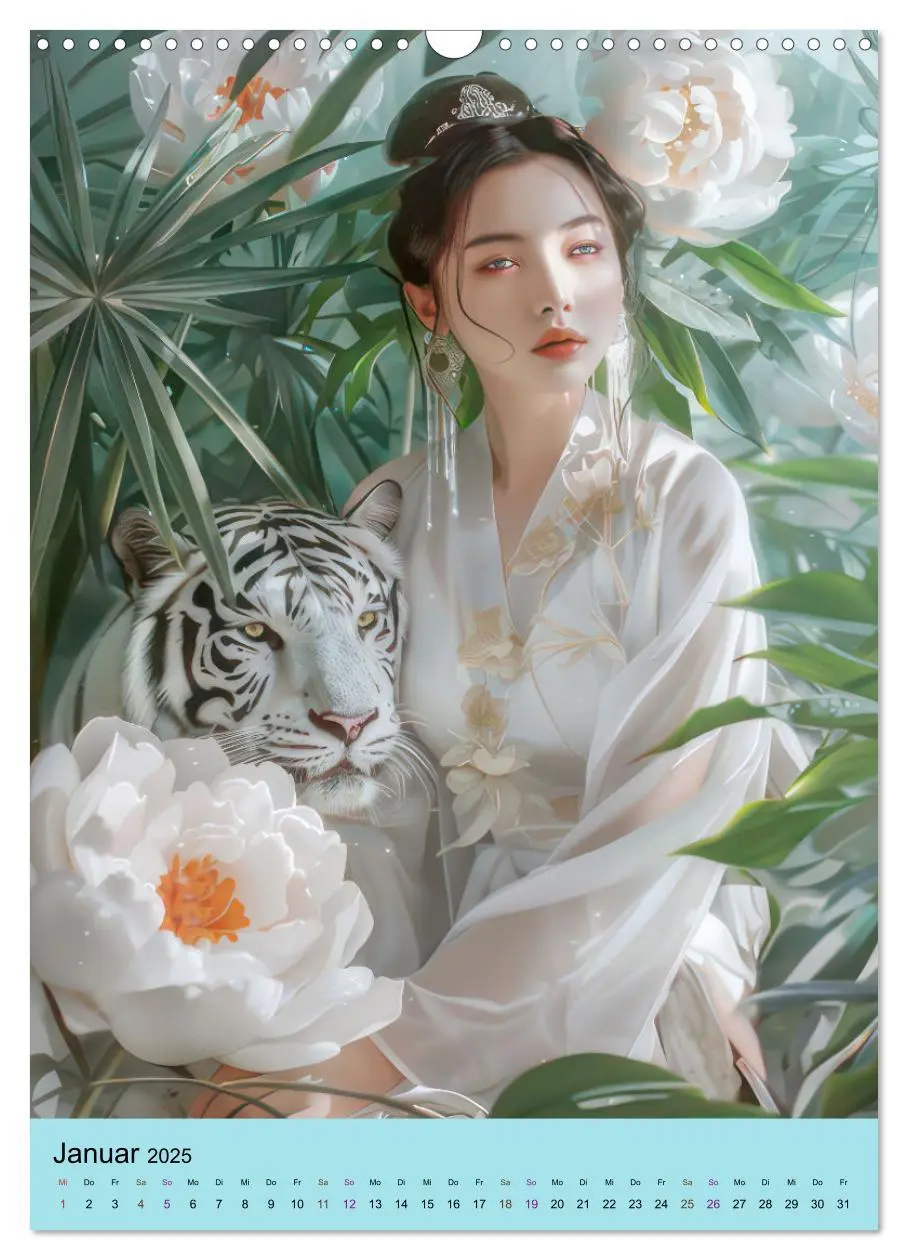 Bild: 9783457130889 | Graziöse asiatische Frauen - Asienstil (Wandkalender 2025 DIN A3...
