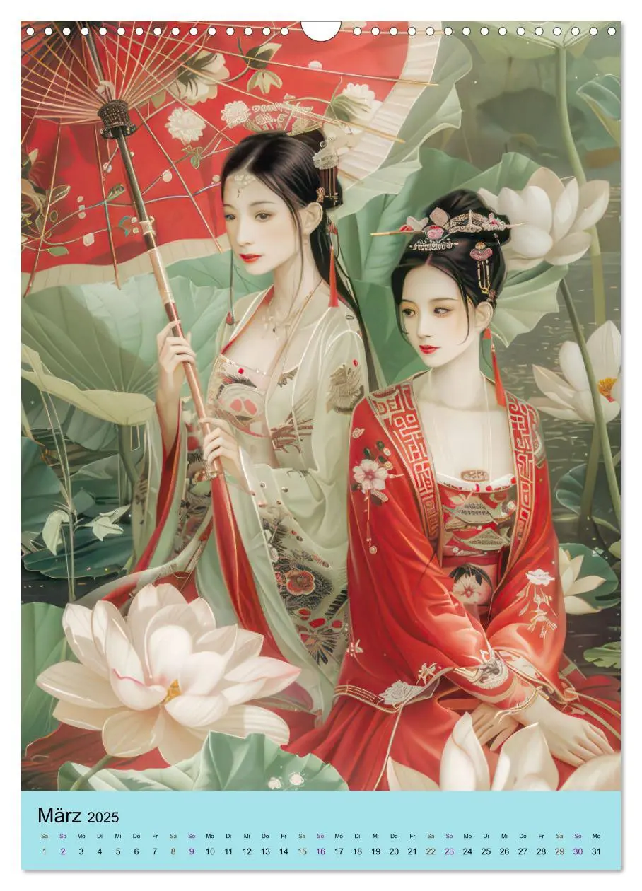 Bild: 9783457130889 | Graziöse asiatische Frauen - Asienstil (Wandkalender 2025 DIN A3...