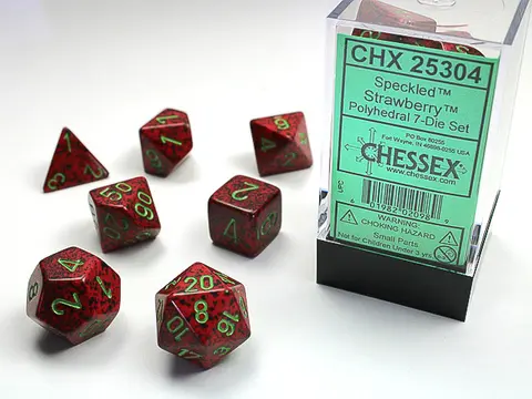 Cover: 601982020989 | Speckled® Polyhedral Strawberry™ 7-Die Set | deutsch | Chessex