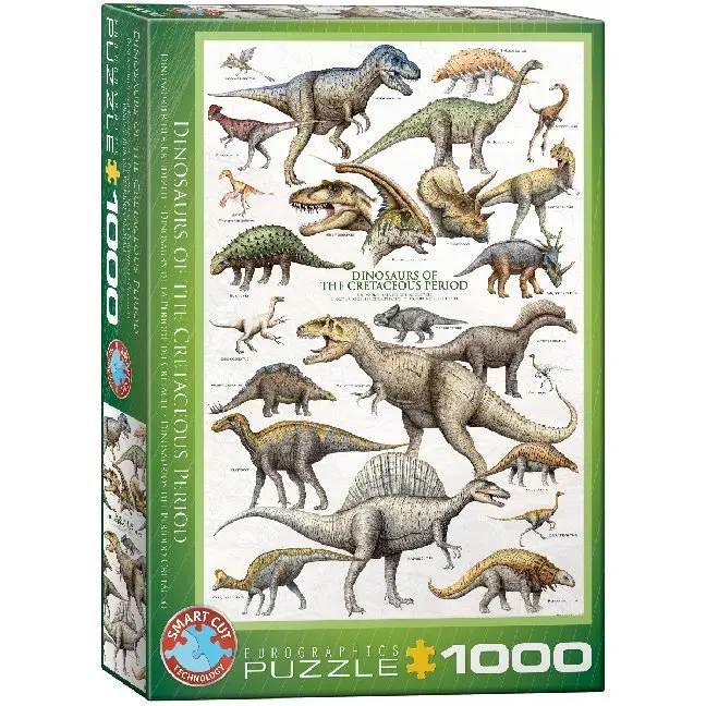 Cover: 628136600989 | Dinosaurier der Kreidezeit (Puzzle) | Spiel | In Spielebox | 6000-0098