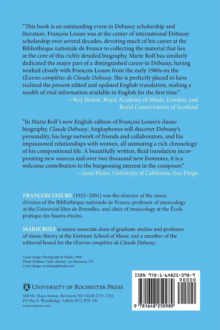 Rückseite: 9781648250989 | Claude Debussy | A Critical Biography | François Lesure | Taschenbuch