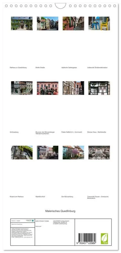 Bild: 9783457120989 | Familienplaner 2025 - Malerisches Quedlinburg mit 5 Spalten...