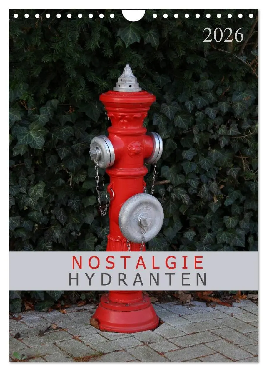 Cover: 9783516450989 | Nostalgie Hydranten (Wandkalender 2026 DIN A4 hoch), CALVENDO...