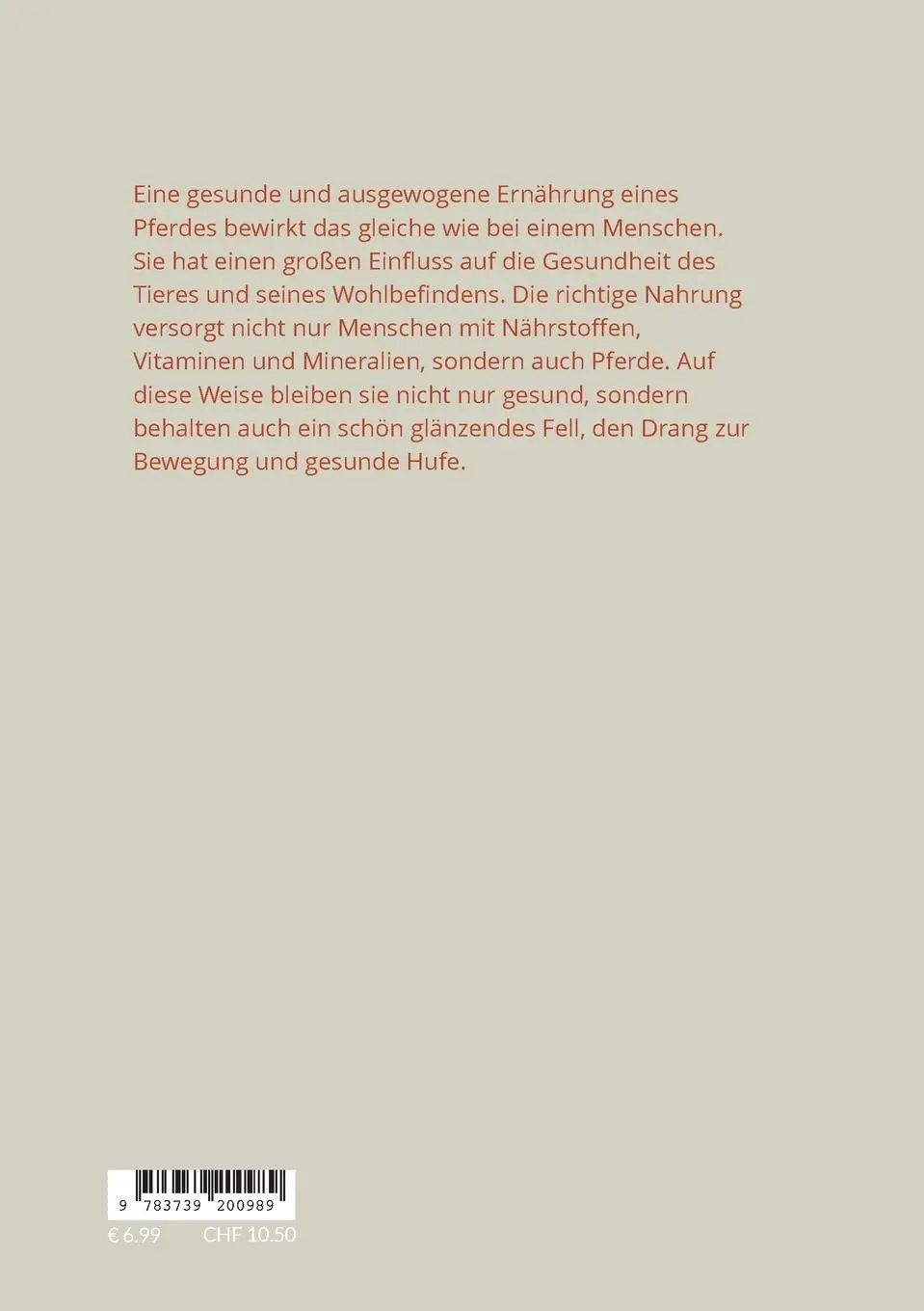 Rückseite: 9783739200989 | Pferde artgerecht ernähren | Julia Schnur | Taschenbuch | 72 S. | 2023
