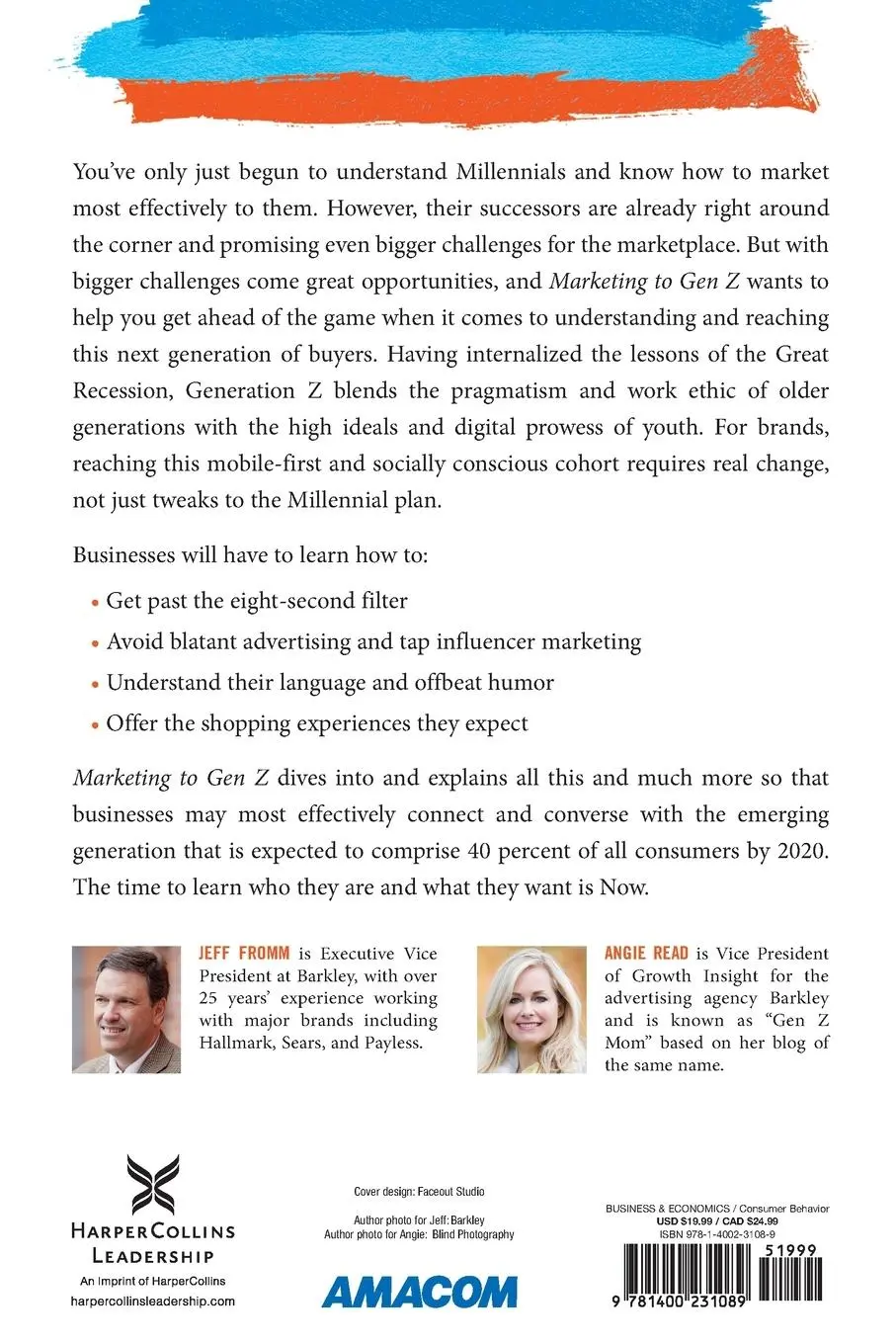 Rückseite: 9781400231089 | Marketing to Gen Z | Jeff Fromm (u. a.) | Taschenbuch | Englisch