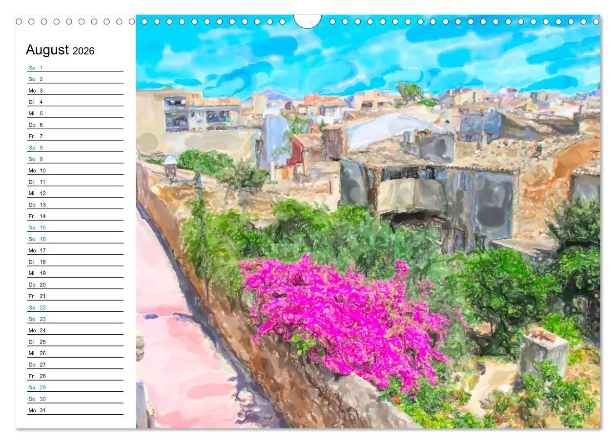 Bild: 9783457701089 | Mallorca - Impressionen in Aquarellfarben (Wandkalender 2026 DIN A3...