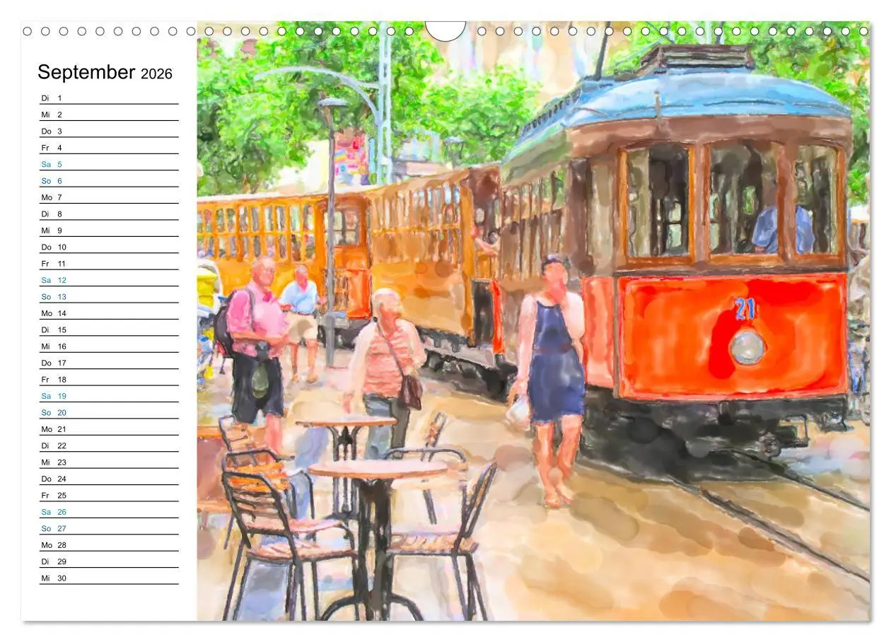 Bild: 9783457701089 | Mallorca - Impressionen in Aquarellfarben (Wandkalender 2026 DIN A3...