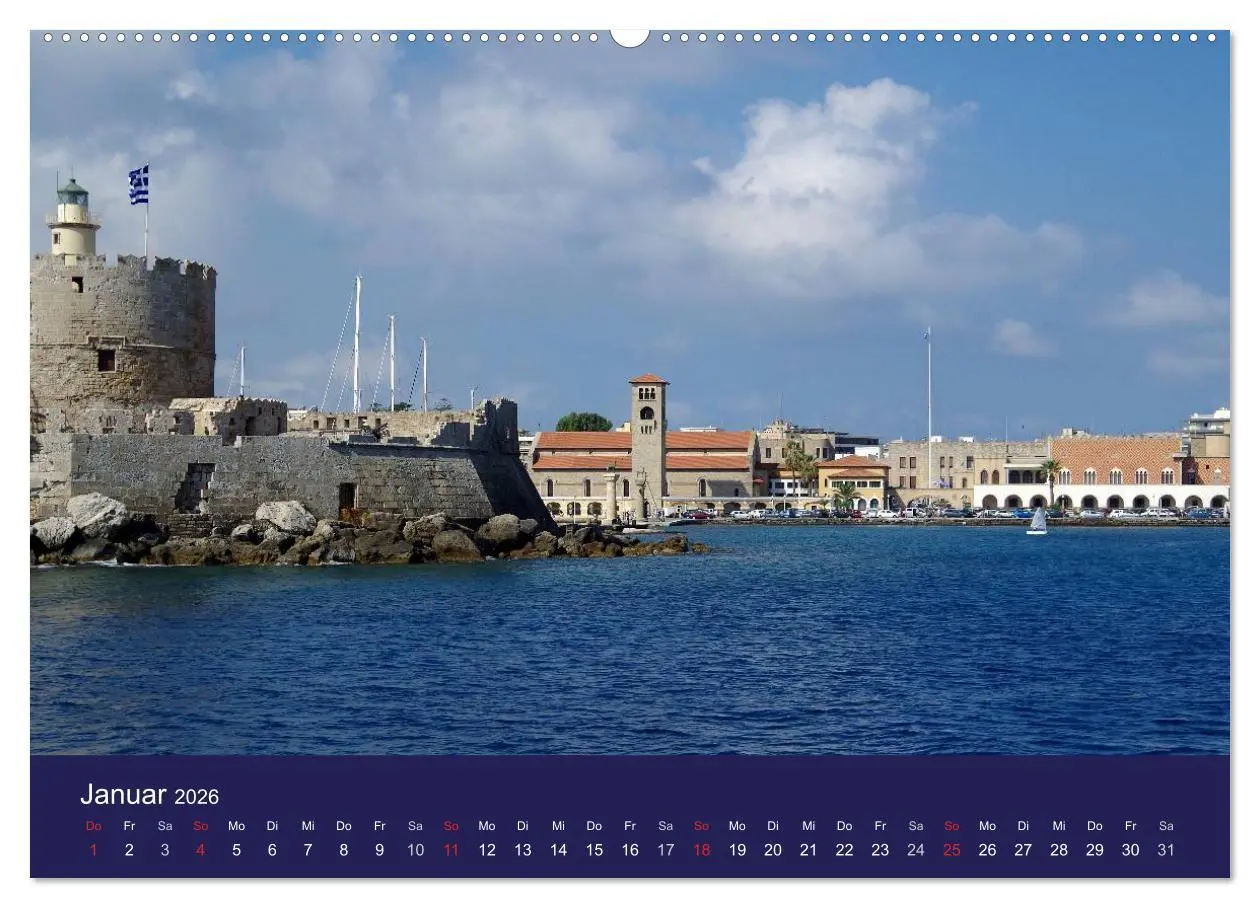 Bild: 9783516101089 | Rhodos mit Lindos und Symi (hochwertiger Premium Wandkalender 2026...