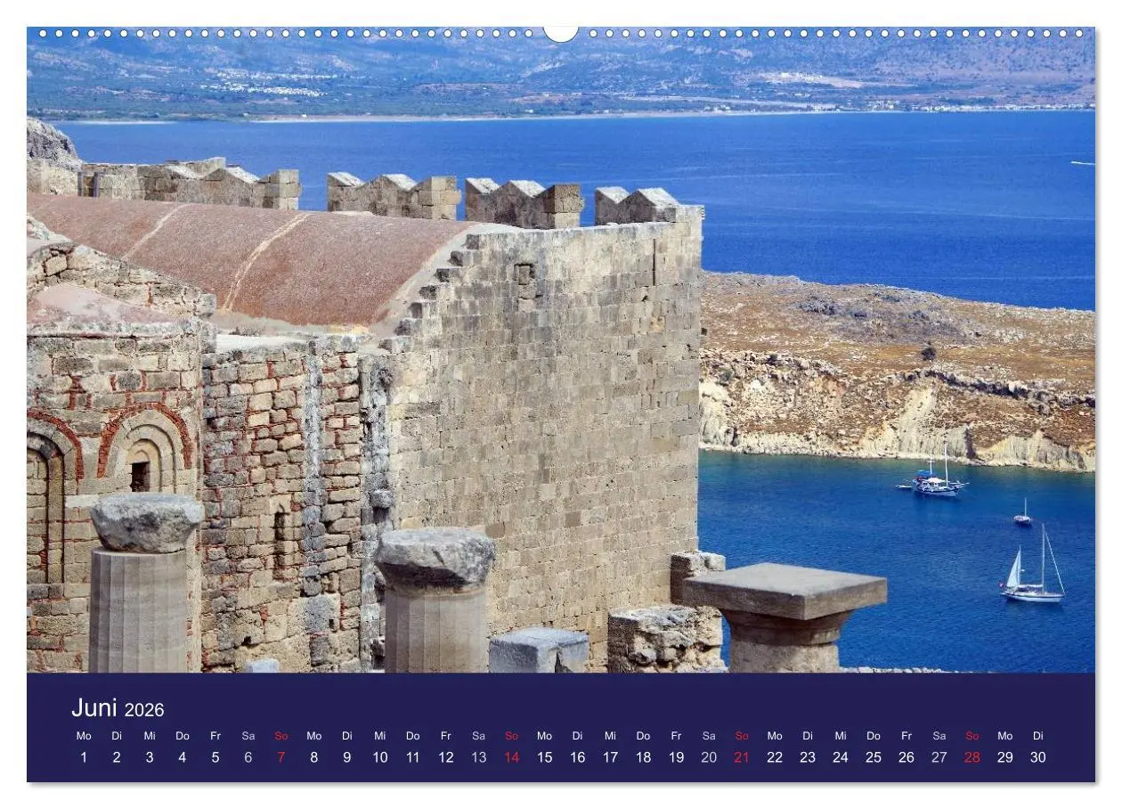 Bild: 9783516101089 | Rhodos mit Lindos und Symi (hochwertiger Premium Wandkalender 2026...