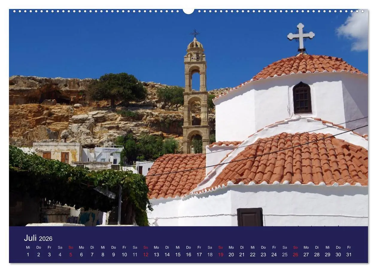 Bild: 9783516101089 | Rhodos mit Lindos und Symi (hochwertiger Premium Wandkalender 2026...