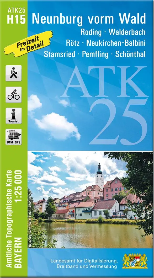 Cover: 9783987761089 | ATK25-H15 Neunburg vorm Wald (Amtliche Topographische Karte 1:25000)