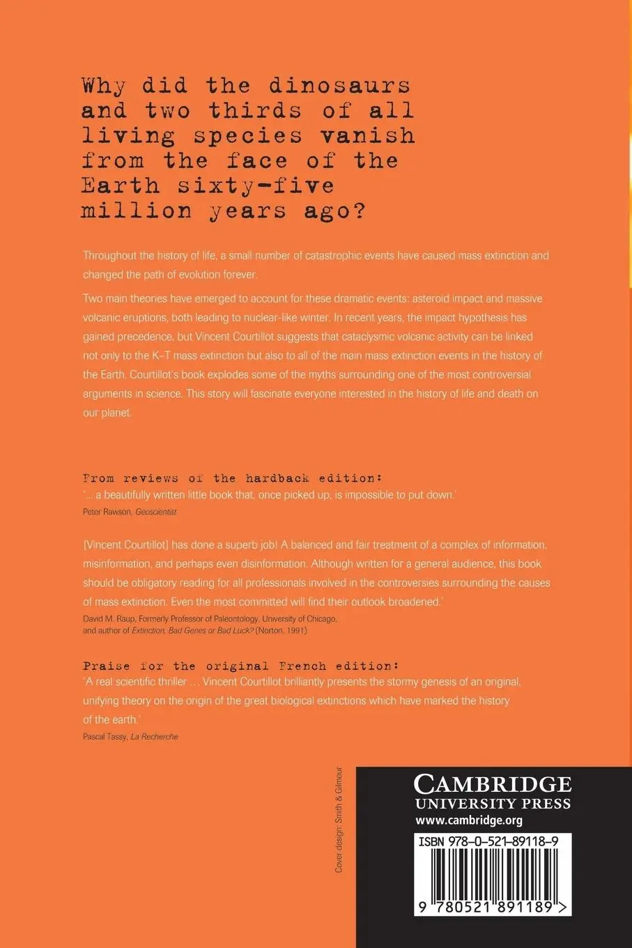 Rückseite: 9780521891189 | Evolutionary Catastrophes | The Science of Mass Extinction | Buch