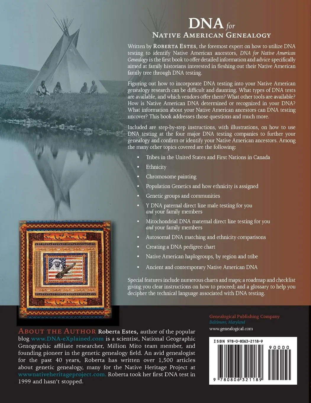 Rückseite: 9780806321189 | DNA for Native American Genealogy | Roberta Estes | Taschenbuch | 2021