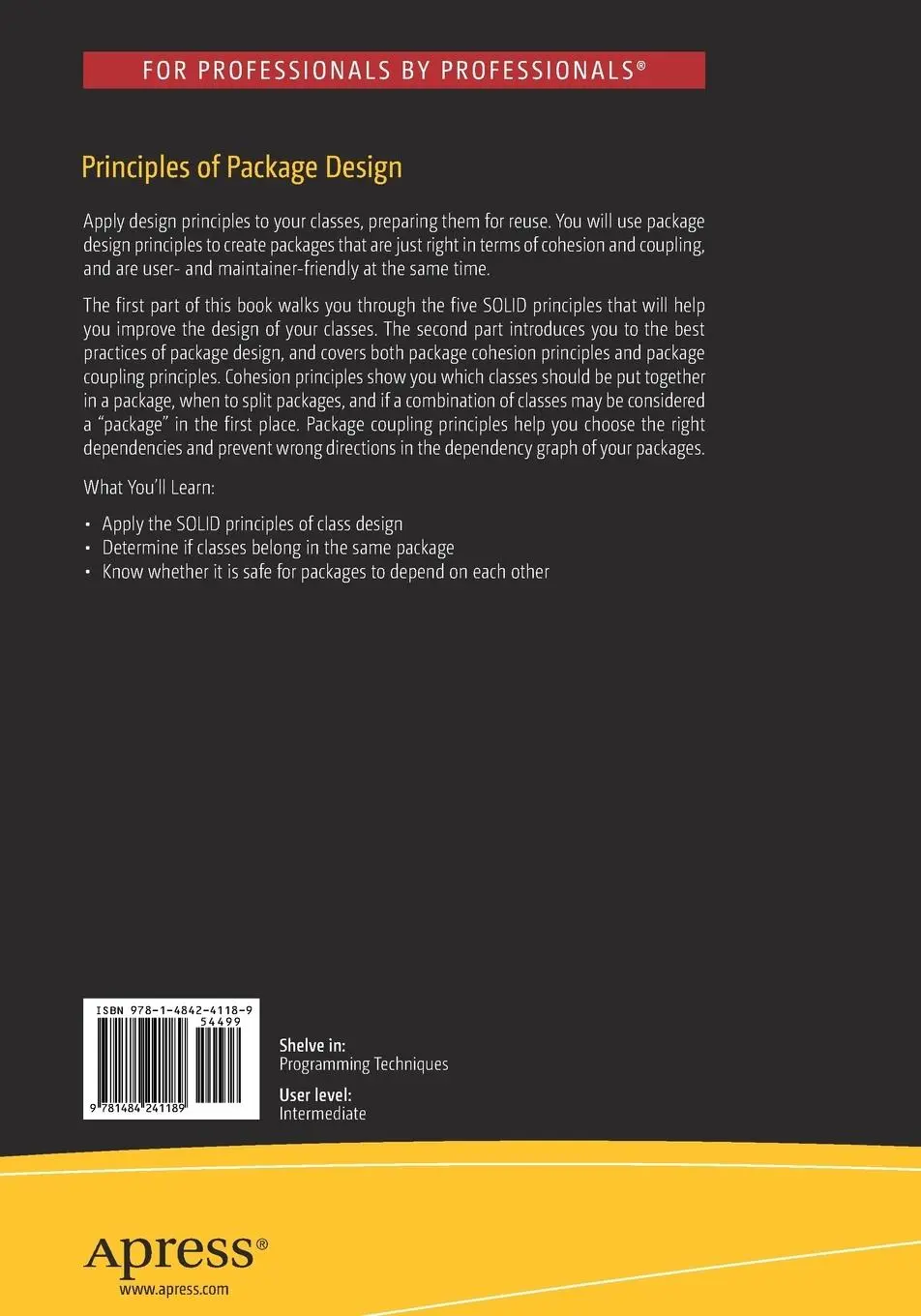 Rückseite: 9781484241189 | Principles of Package Design | Creating Reusable Software Components