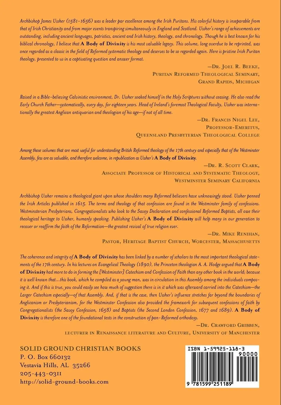 Rückseite: 9781599251189 | A Body of Divinity | The Sum and Substance of Christian Religion