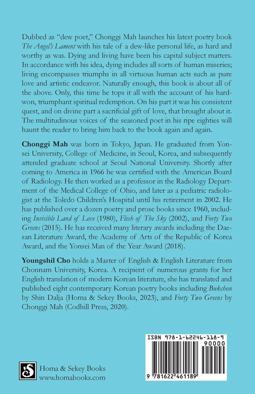 Rückseite: 9781622461189 | The Angel's Lament | Poems of Chonggi Mah | Chonggi Mah | Taschenbuch