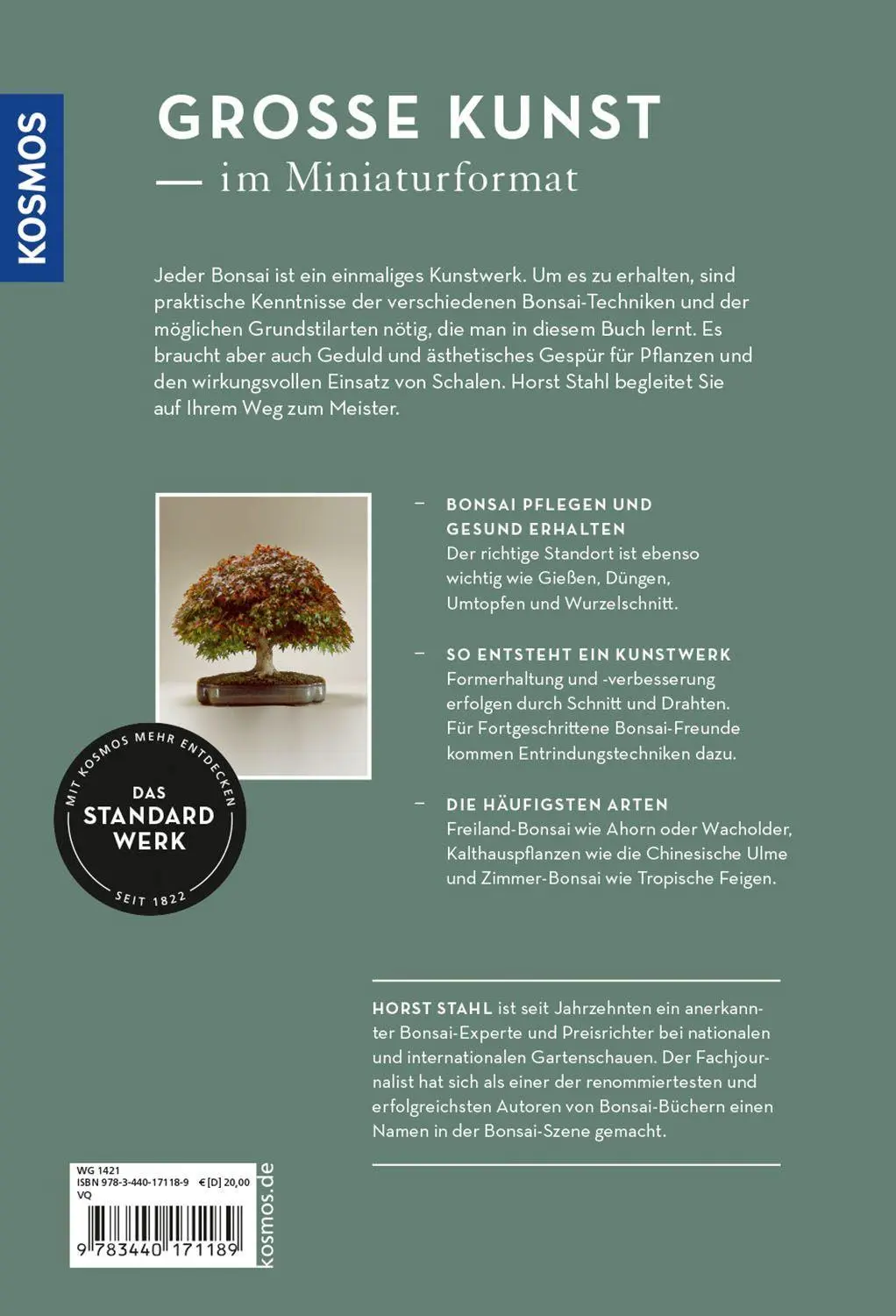 Bild: 9783440171189 | Bonsai - vom Grundkurs zum Meister | Horst Stahl | Buch | 288 S.