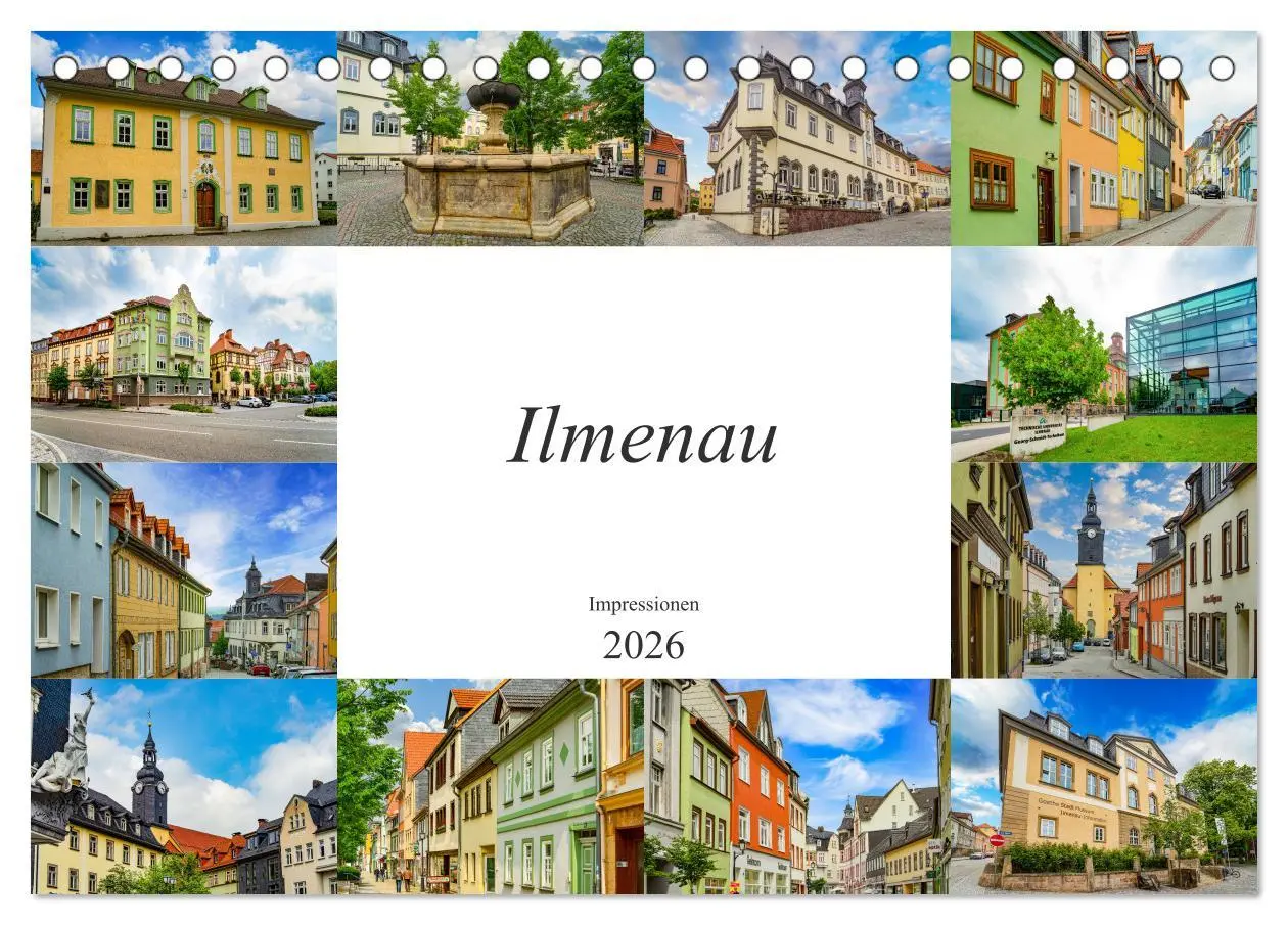 Cover: 9783457791189 | Ilmenau Impressionen (Tischkalender 2026 DIN A5 quer), CALVENDO...