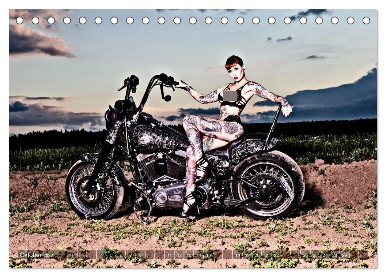 Bild: 9783569281189 | Motorräder und Sexy Girls (Tischkalender 2027 DIN A5 quer),...